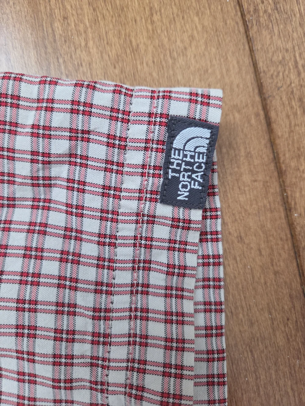 The North Face Men's Short-Sleeve Button-Up Checkered Plaid Shirt Size XL